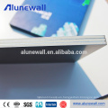 Alunewall marca incombustible A2 calidad superior aluminio compuesto panel hoja ACP